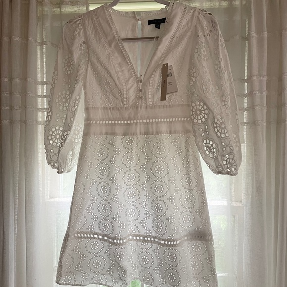 Banana Republic White Eyelet Dress - Picture 2 of 3